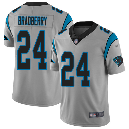 Carolina Panthers Limited Silver Youth James Bradberry Jersey NFL Football #24 Inverted Legend